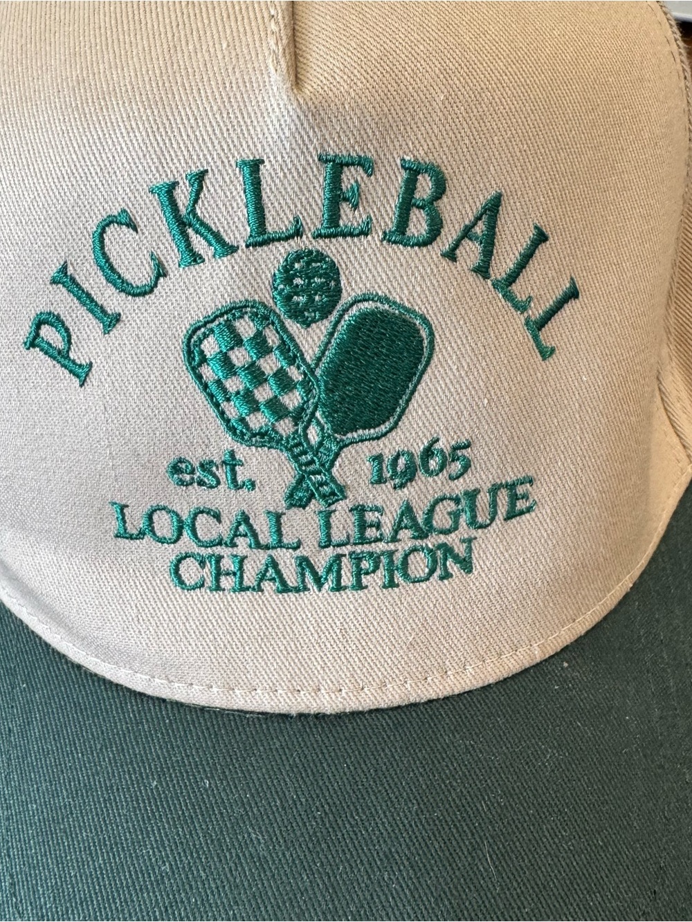 Pickleball Local League Champion EST 1965 Otto Brand Hat Stich & Feather NWT - Picture 2 of 7